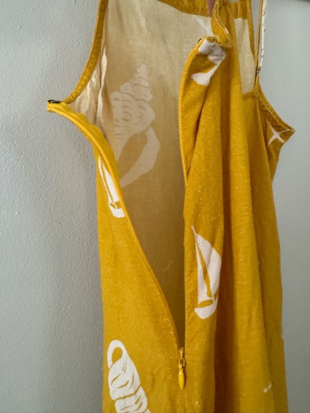 Celandine x Anthropologie Square Neck Mini Dress in Maize - Picture 7 of 9